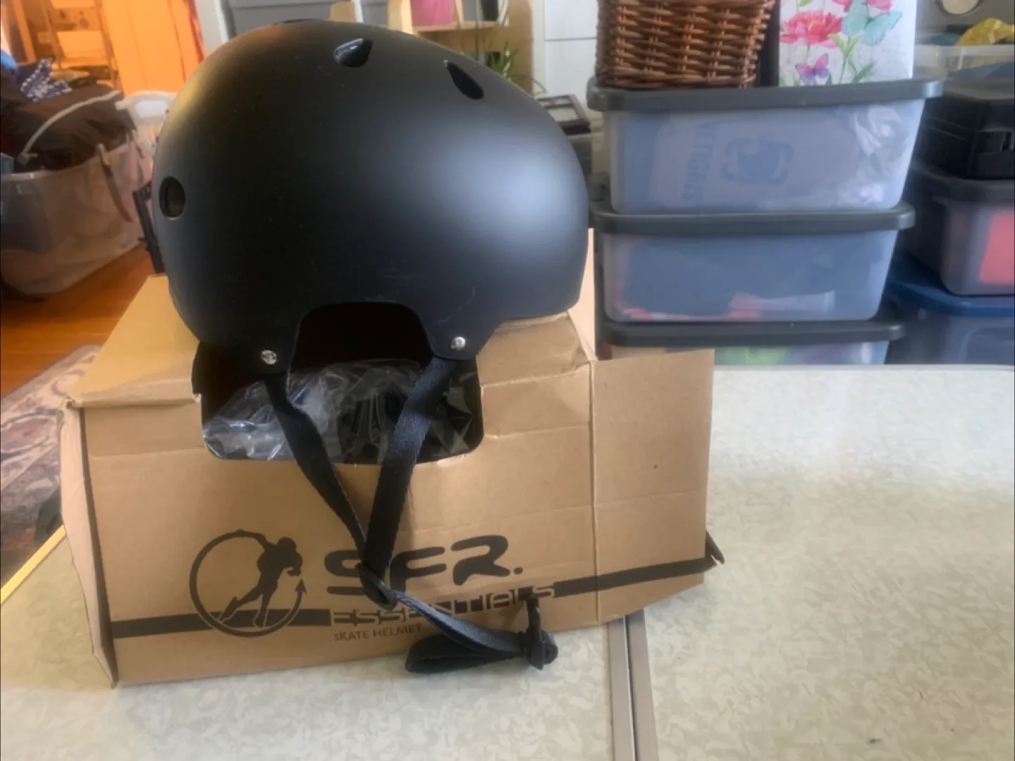 SFR Essentials Skate Helmet - Black thumbnail