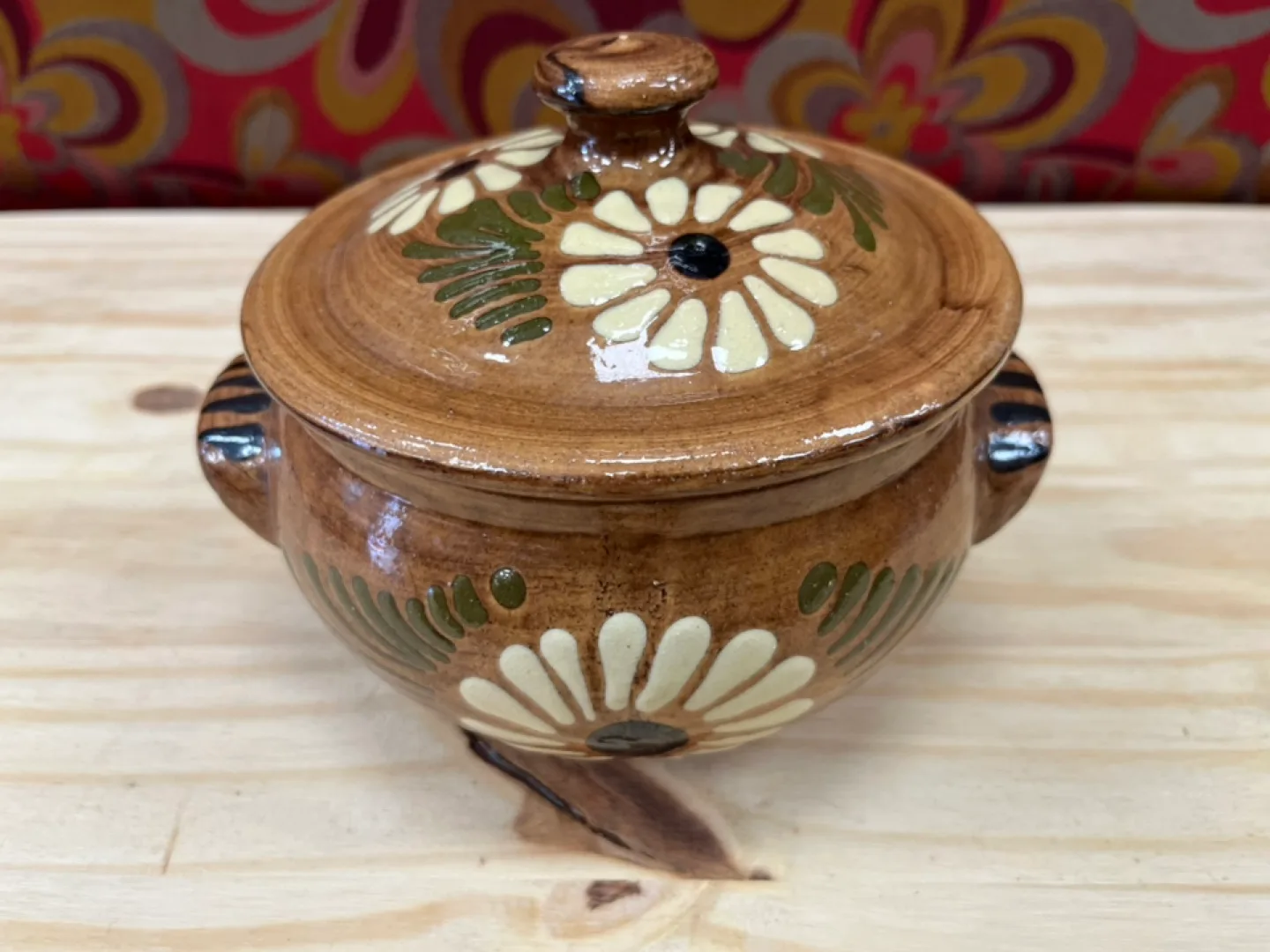 Brown Ceramic Lidded Pot thumbnail