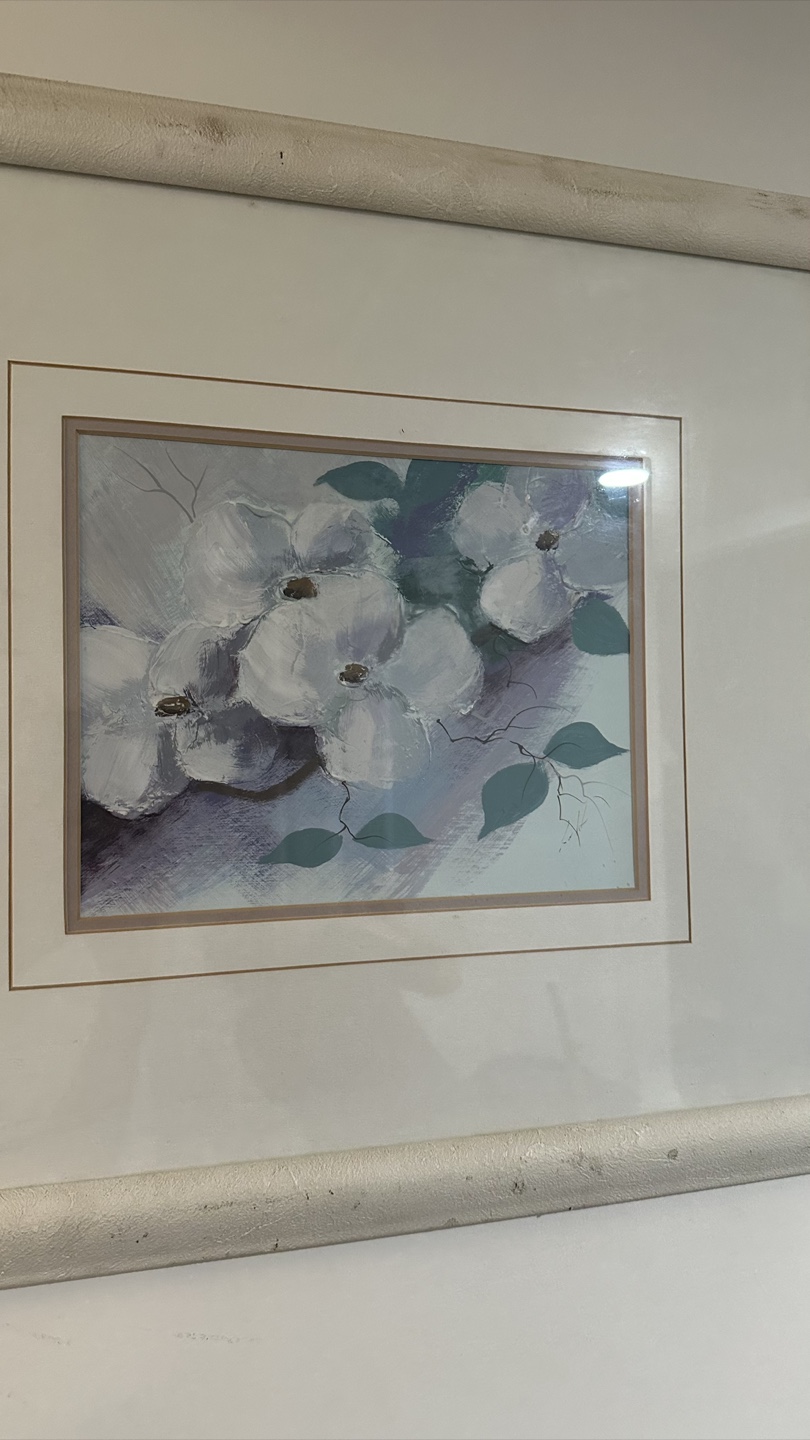Elegant Framed White & Purple Flower Art (Ren-Wil Inc.) - photo 2