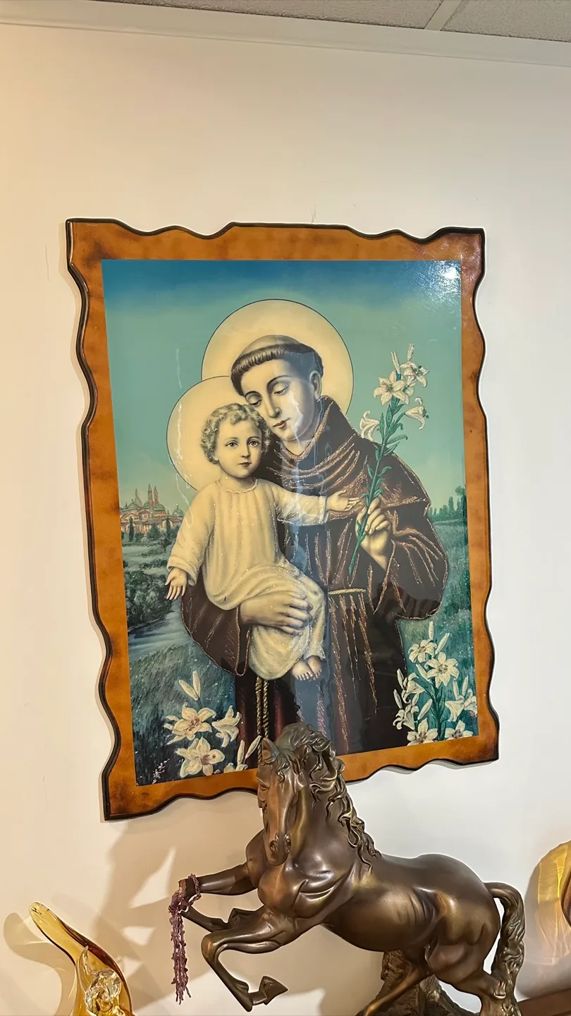 St. Anthony & Child Jesus Framed Art thumbnail