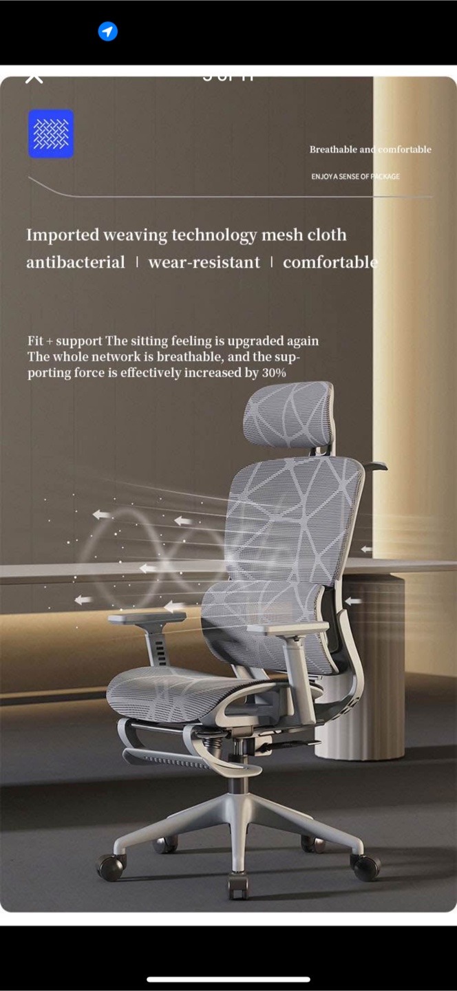 Ergonomic Mesh Office Chair - Like New! - photo 3