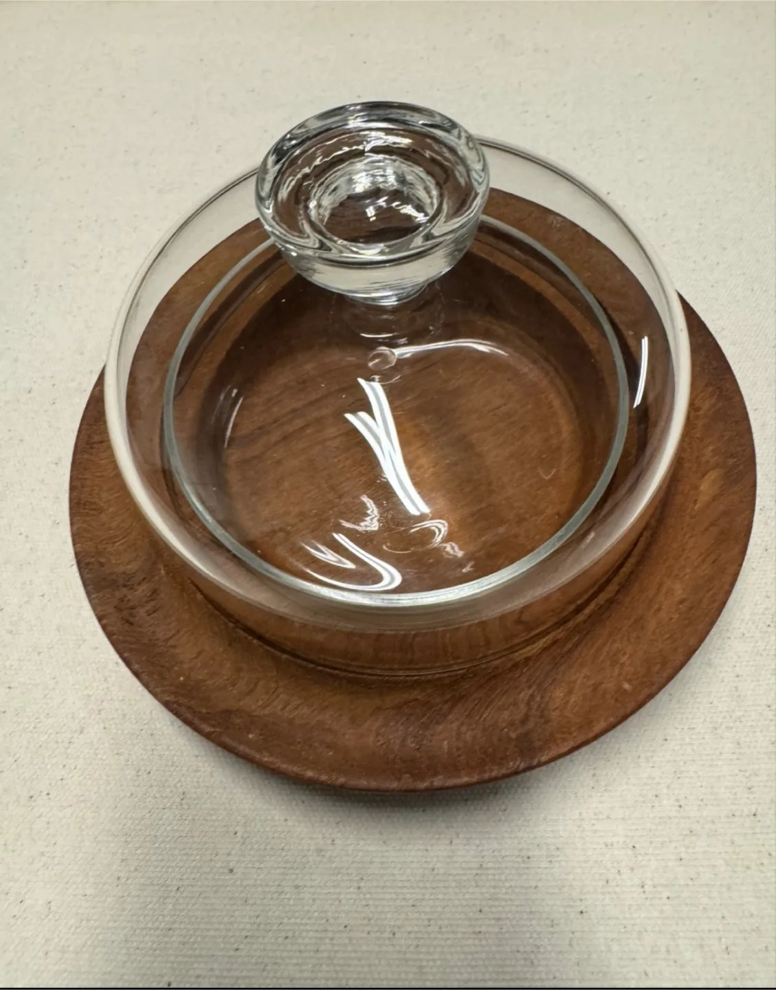 🇨🇦🍁ESA Denmark Teak & Glass Cheese Dome thumbnail