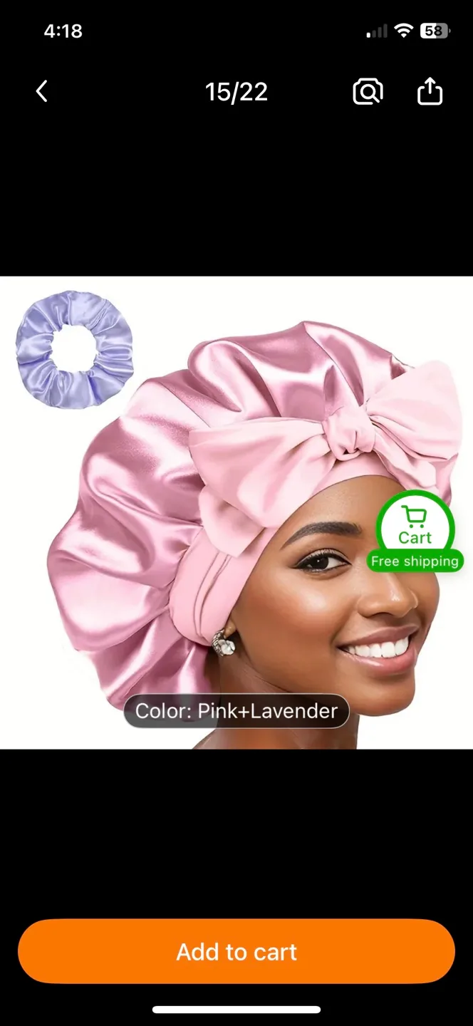 New Sleep Set: Eye Mask, Bonnet, Scrunchie image indicator(3)
