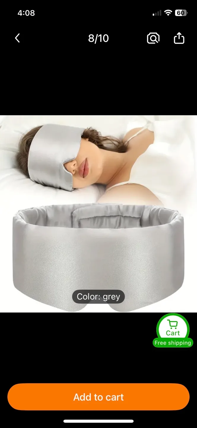 New Sleep Set: Eye Mask, Bonnet, Scrunchie image indicator(2)