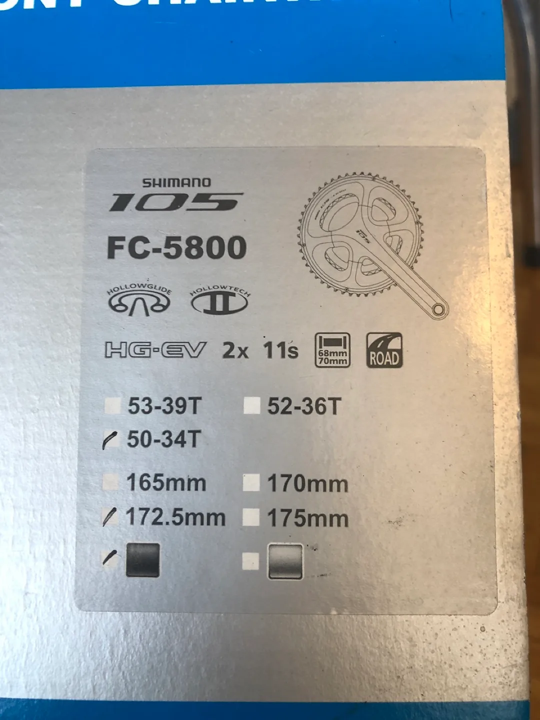 NEW Shimano 105 crankset image indicator(4)