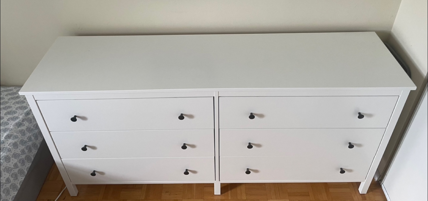 IKEA Hemnes White 6-Drawer Dresser