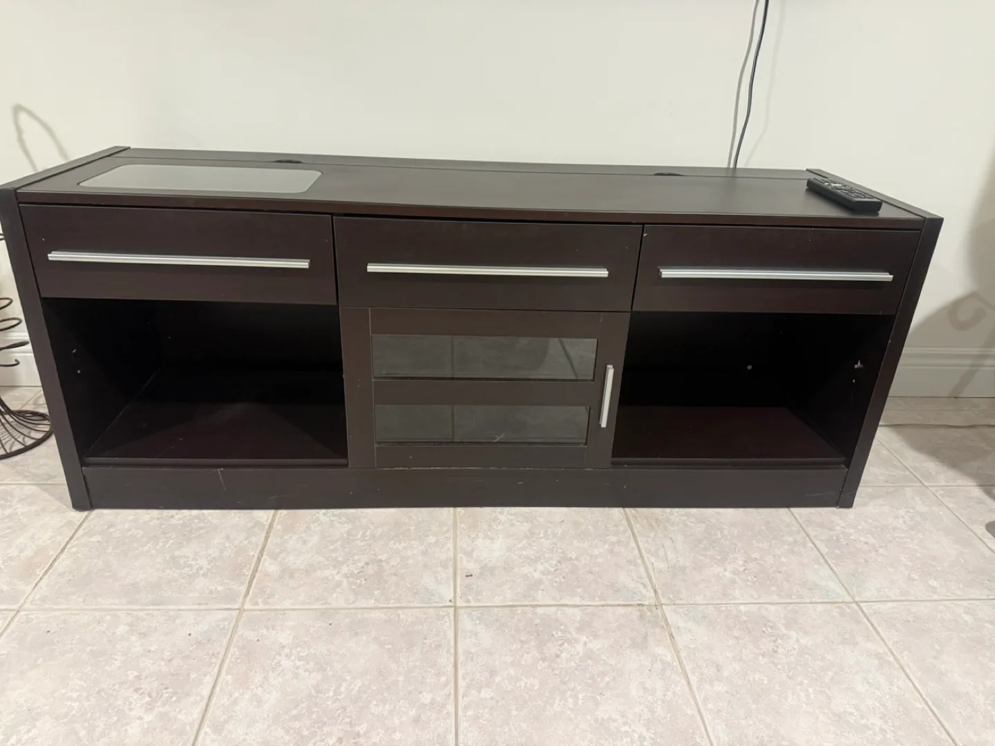 Elwood 3-drawer Built-in Connect-it TV Console Cappuccino thumbnail
