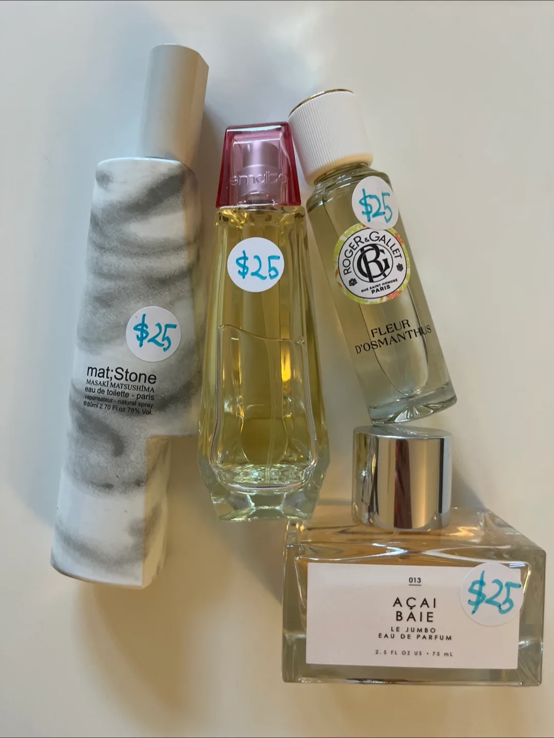 Assorted Perfumes: Masaki, Roger&Gallet, Acai - $25 Each thumbnail