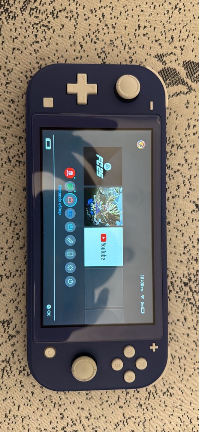 Nintendo Switch Lite (Blue) with Insignia Case
