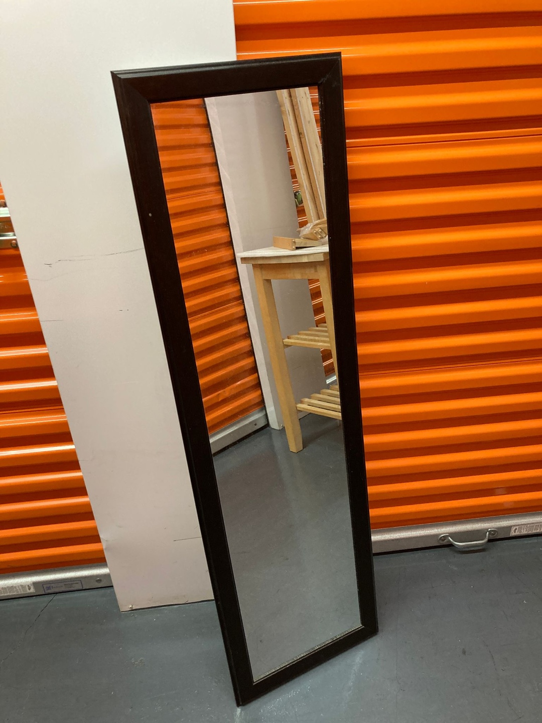 Full Length Mirror - Dark Brown/Black Frame