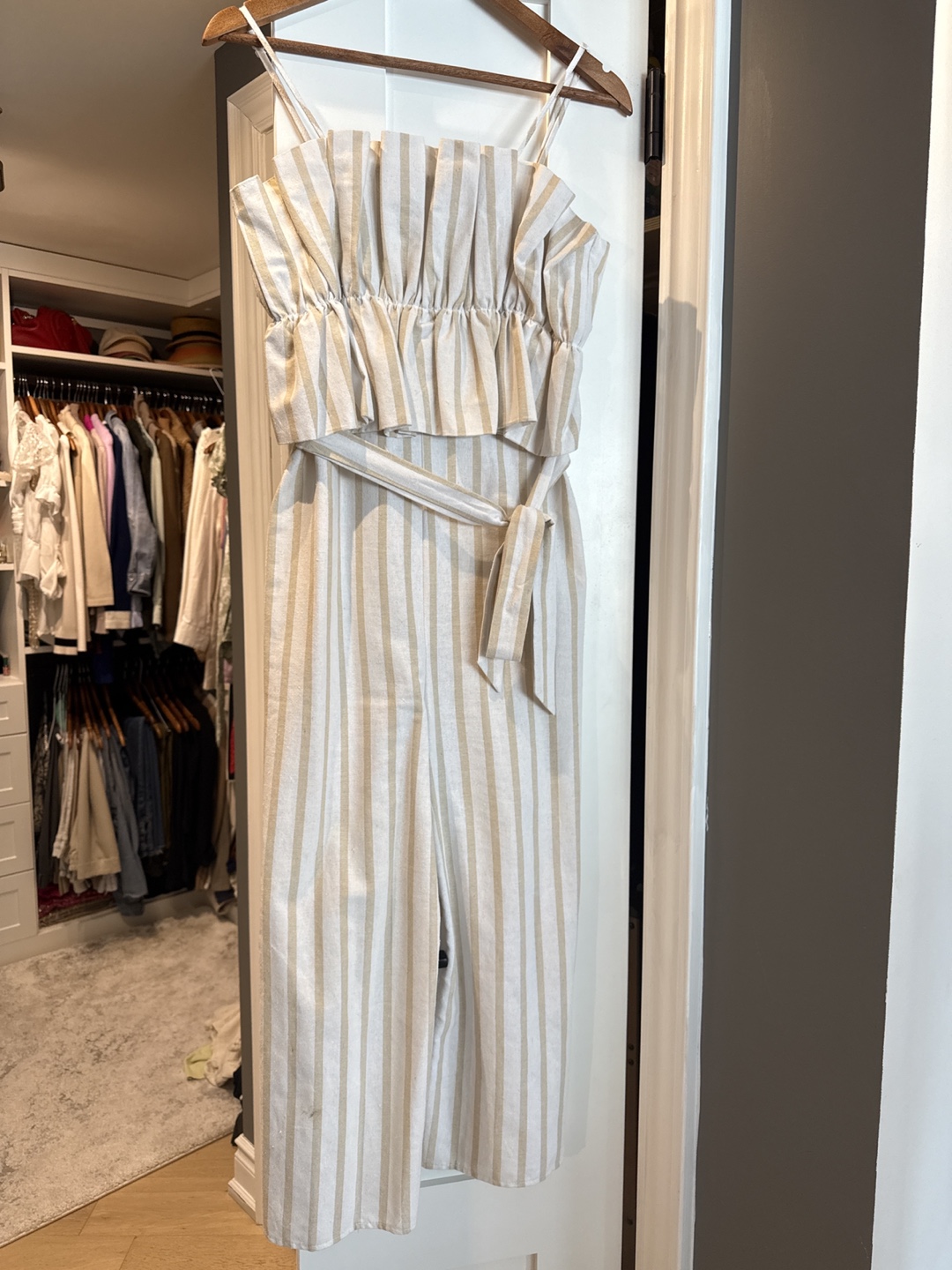 Striped Linen jumpsuit