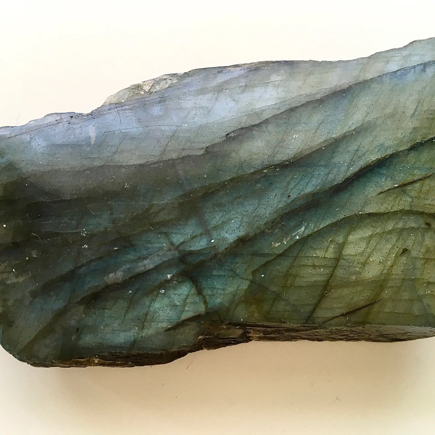 **Vintage Canadian genuine Labradorite / black moon stone piece thumbnail