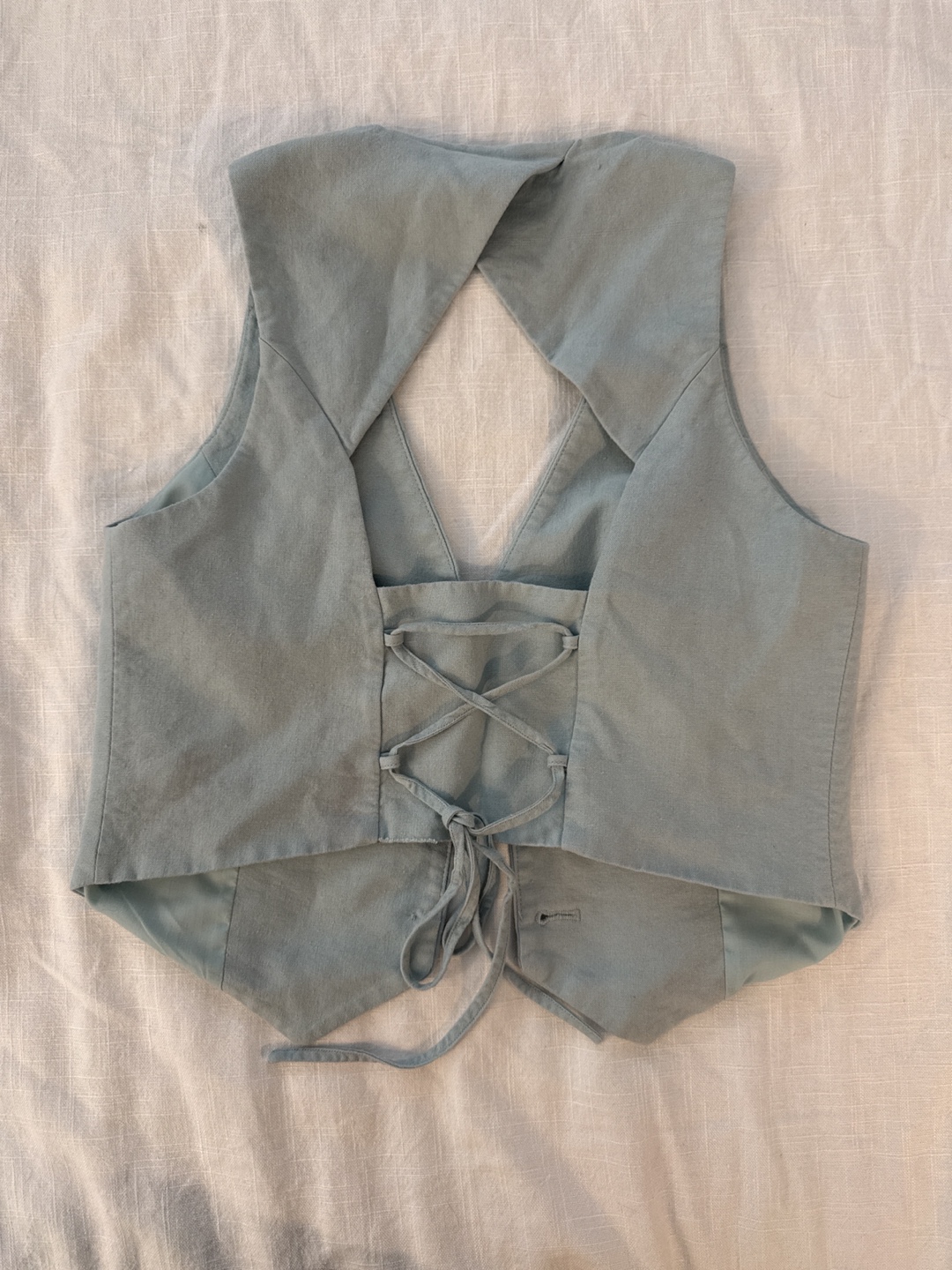 Stradivarius Blue Vest with cutout - Size S - photo 2