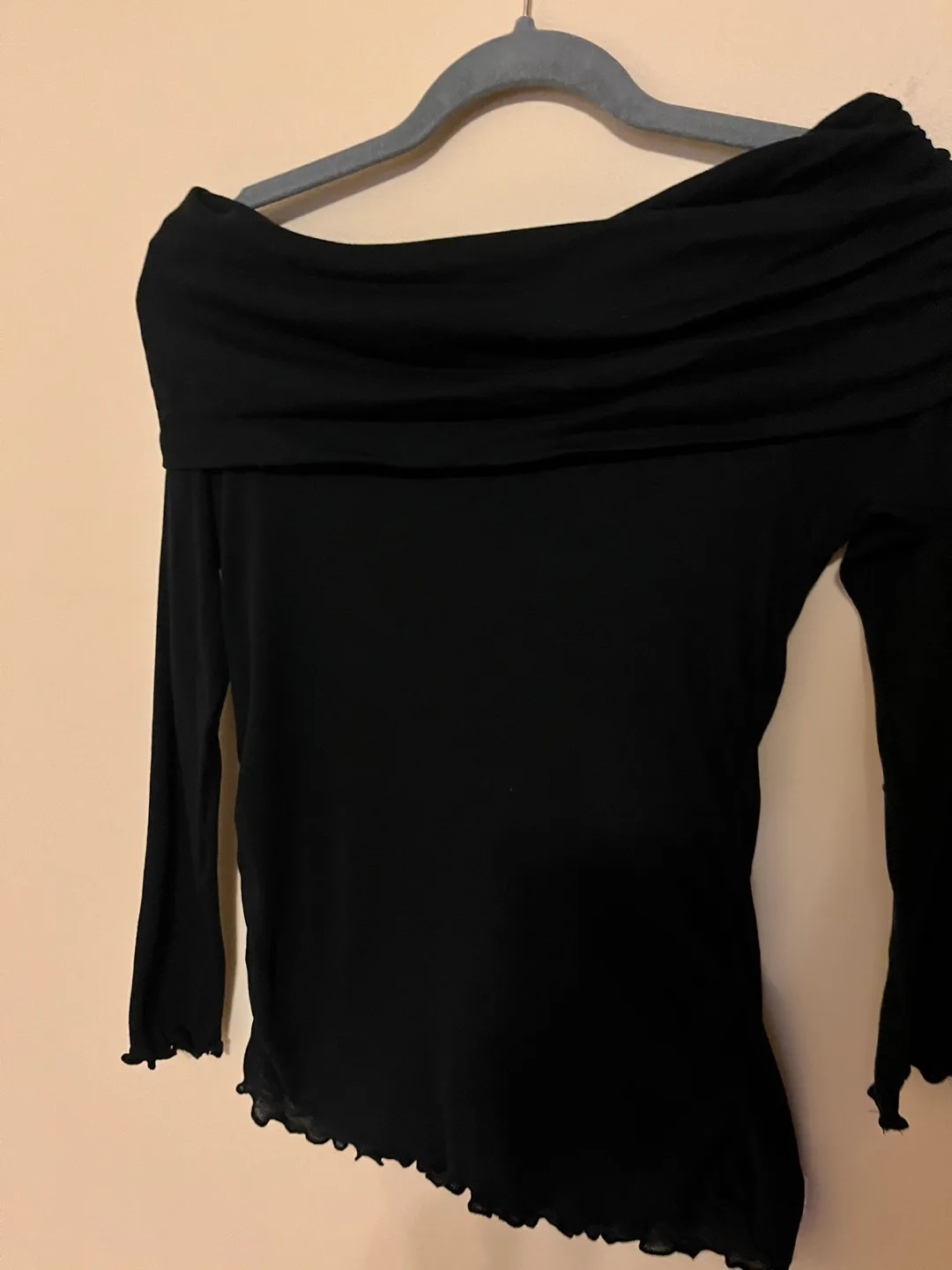 New- Zara Ruched semi-sheer cotton top image indicator(3)