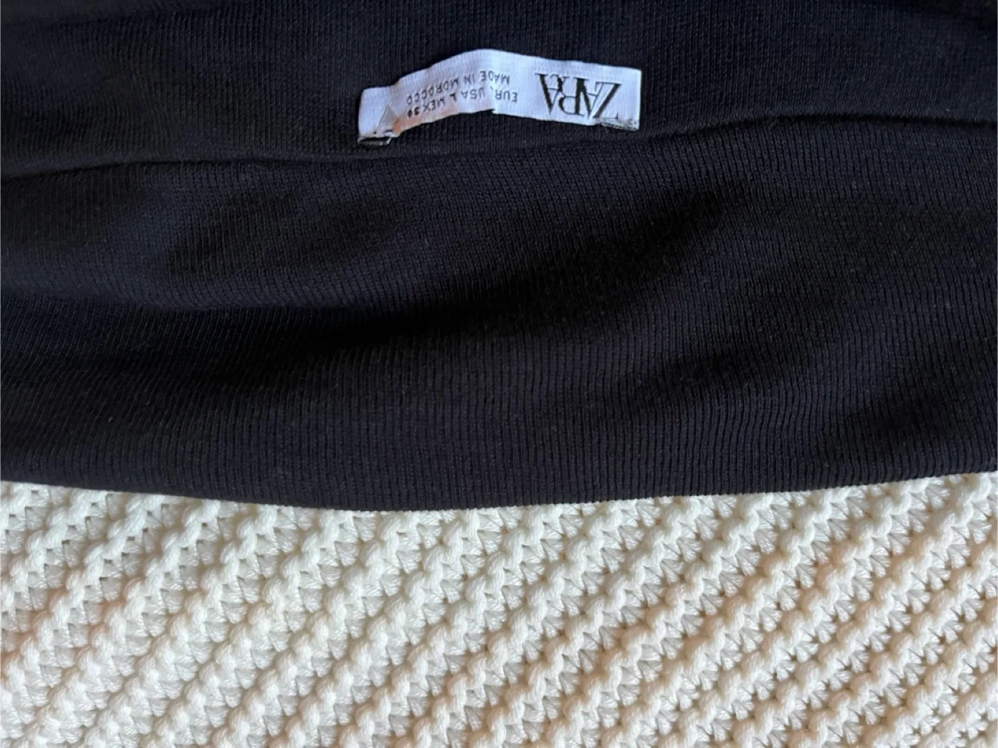 New- Zara Ruched semi-sheer cotton top image indicator(4)