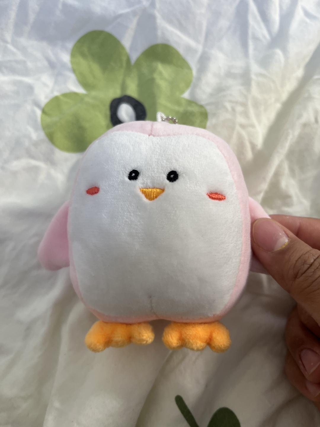 Pink penguin stuffy