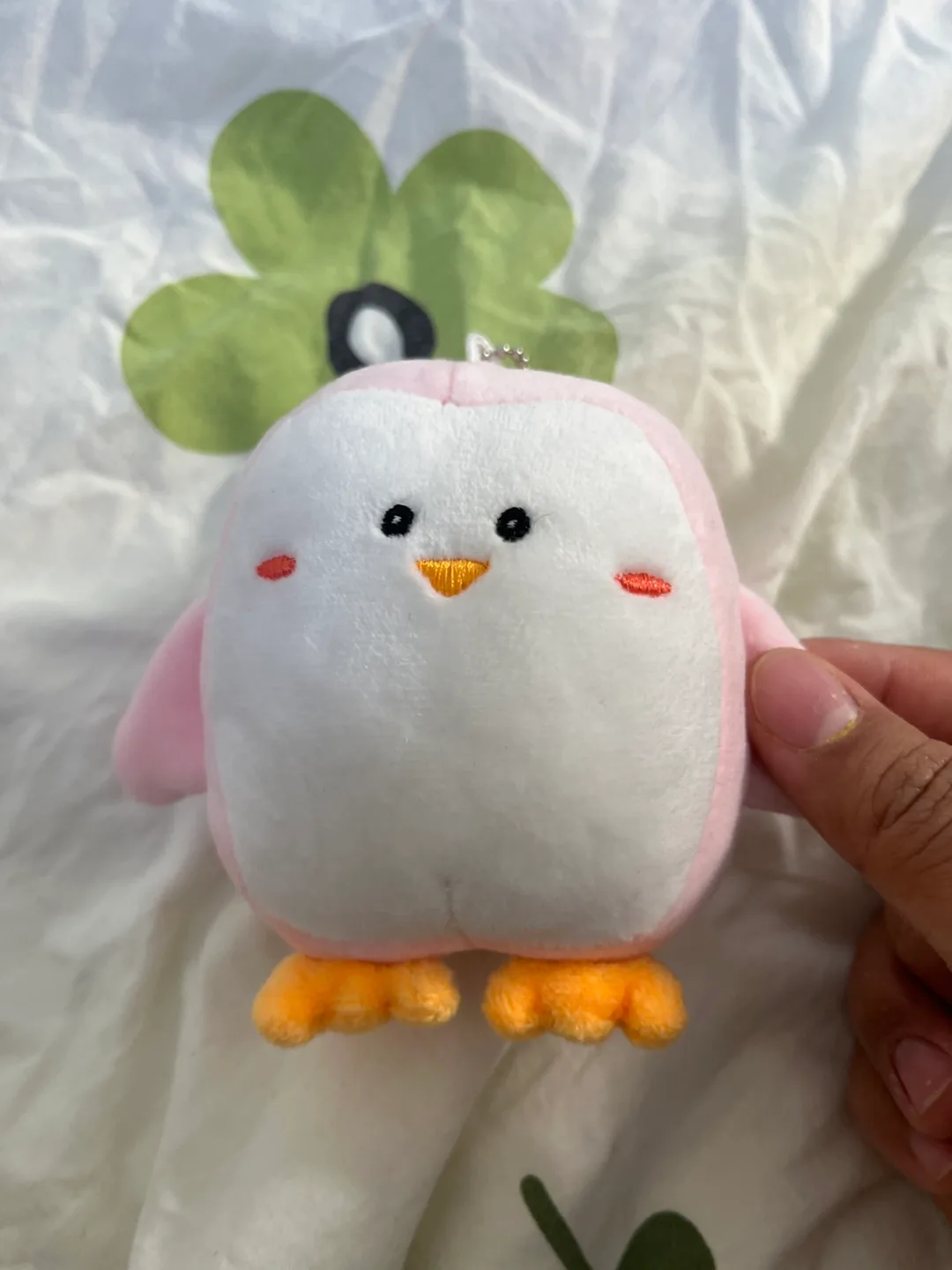 Pink penguin stuffy thumbnail
