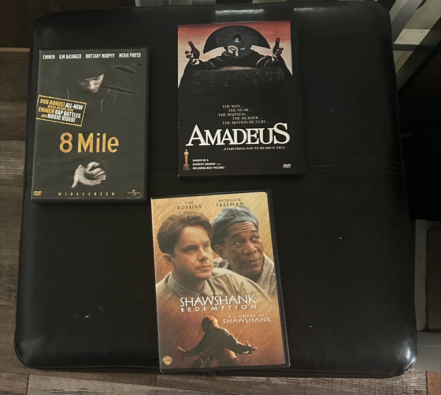 DVD Bundle: 8 Mile, Amadeus, Shawshank Redemption thumbnail
