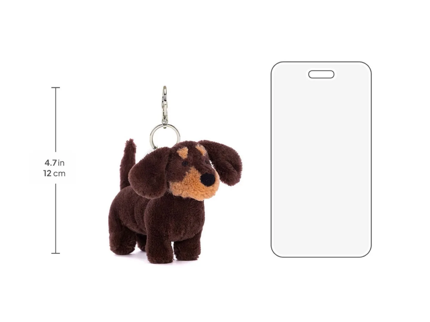 Jellycat Otto Sausage Dog Bag Charm image indicator(3)