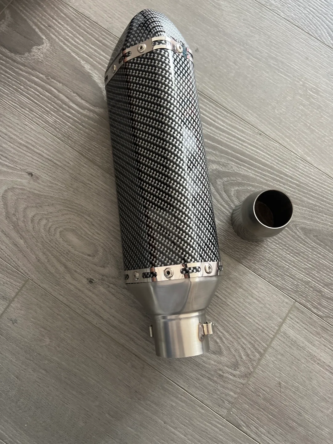 Motorcycle Exhaust Muffler - Carbon Fiber thumbnail