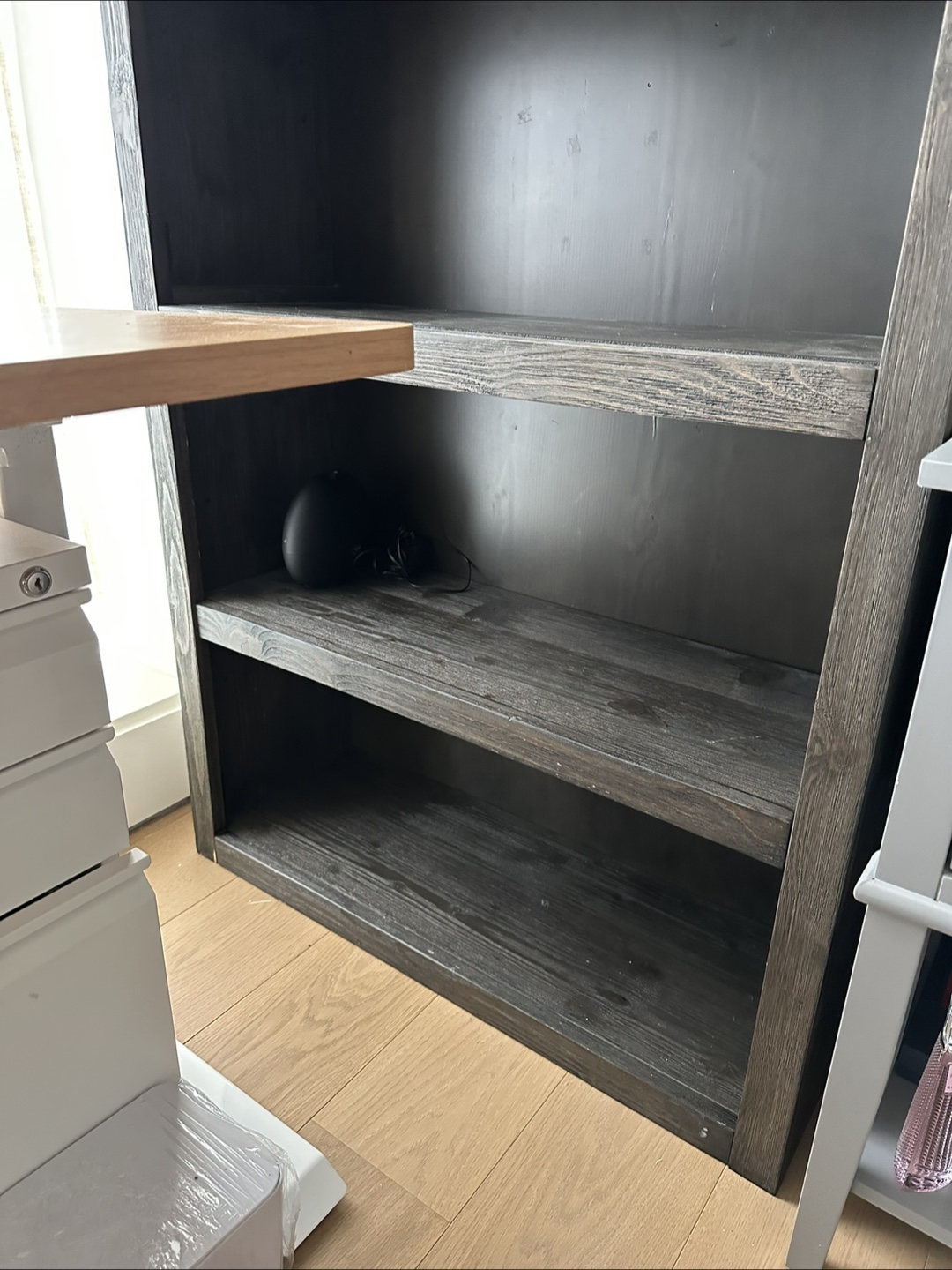 Wood Bookcase with Storage Cabinet - photo 3