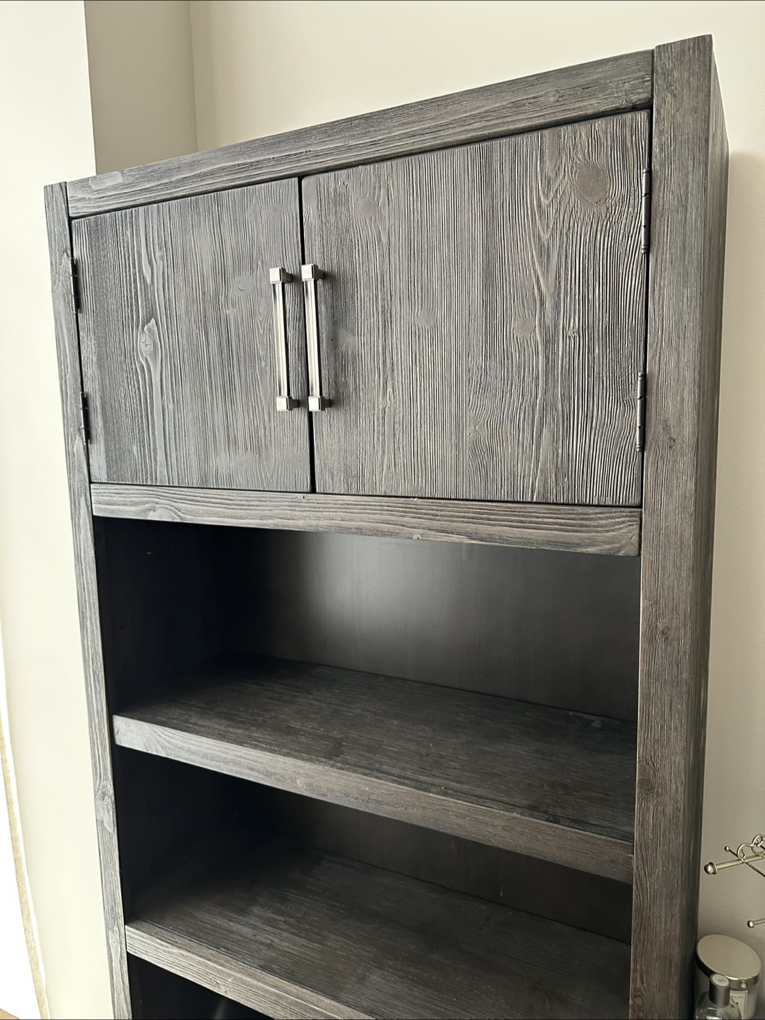 Wood Bookcase with Storage Cabinet - photo 4