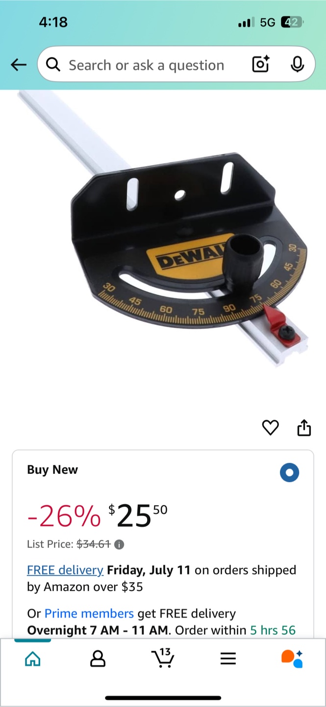 DEWALT Miter Saw Protractor - photo 2