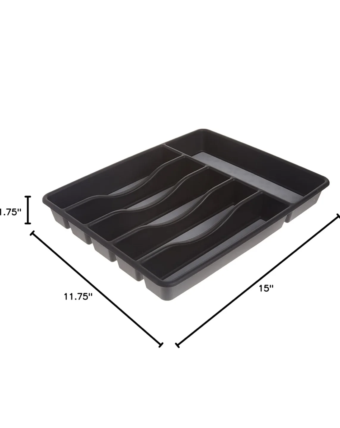 Black Cutlery Tray Organizer image indicator(3)