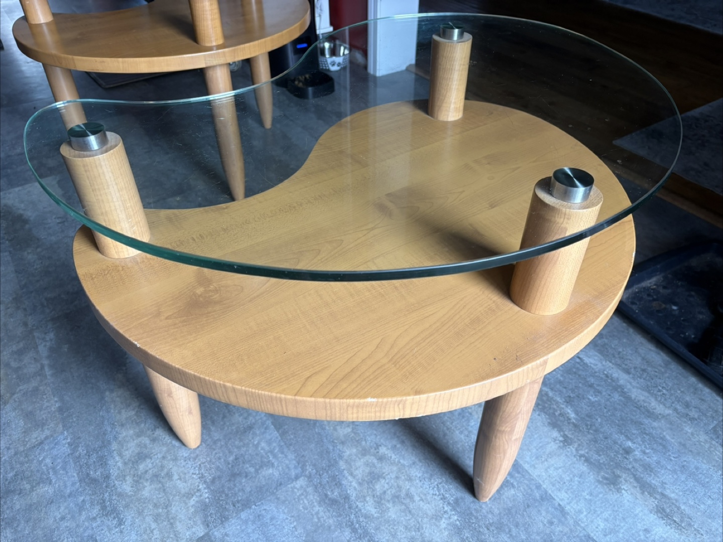 Unique Kidney Bean Shaped Coffee Table - photo 2