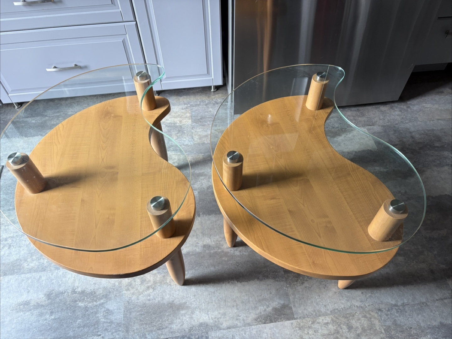 Unique Kidney Bean Shaped Coffee Table