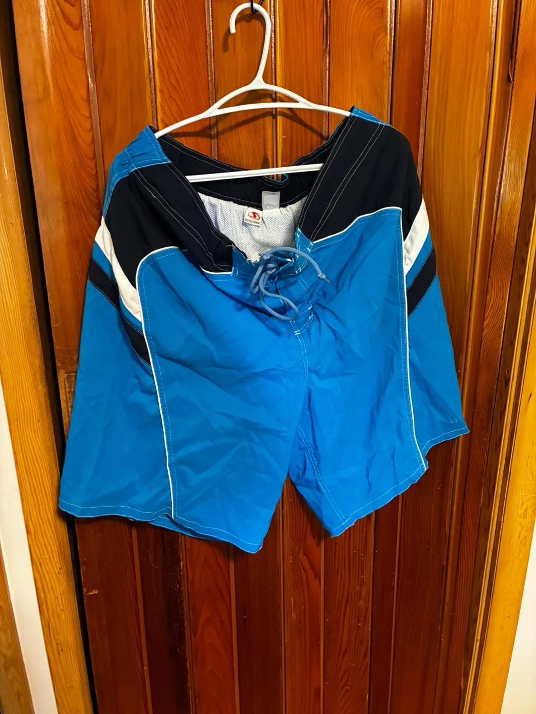 Sportek XL/TG Blue & Black Swim Trunks thumbnail