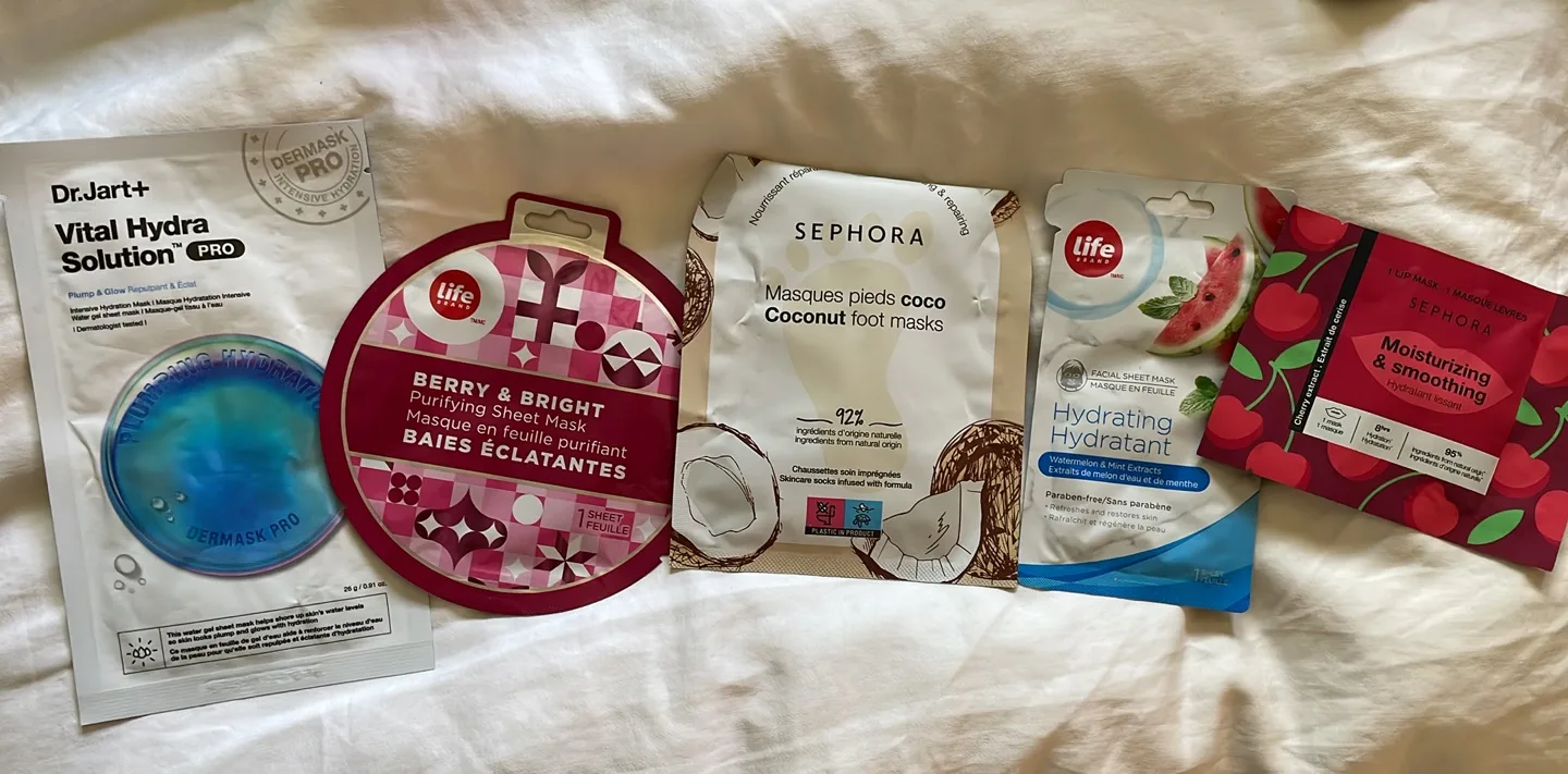 Variety of Face & Foot Masks - Dr.Jart+, Sephora, Life Brand thumbnail