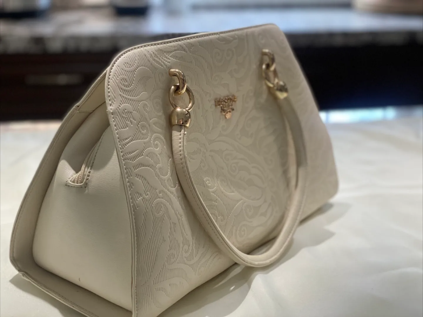 PASDA Cream Coloured Handbag image indicator(3)