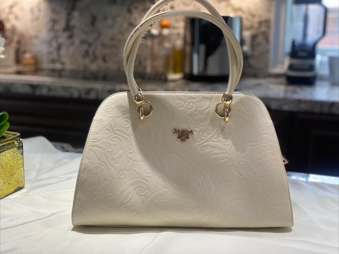 PASDA Cream Coloured Handbag image indicator(2)