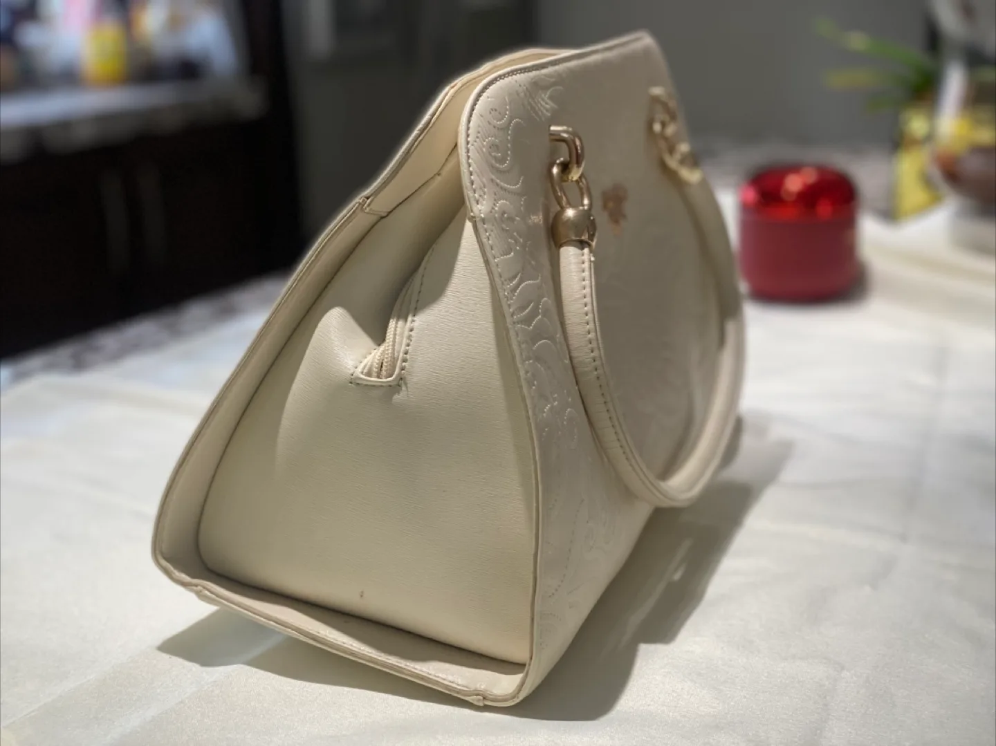 PASDA Cream Coloured Handbag image indicator(5)