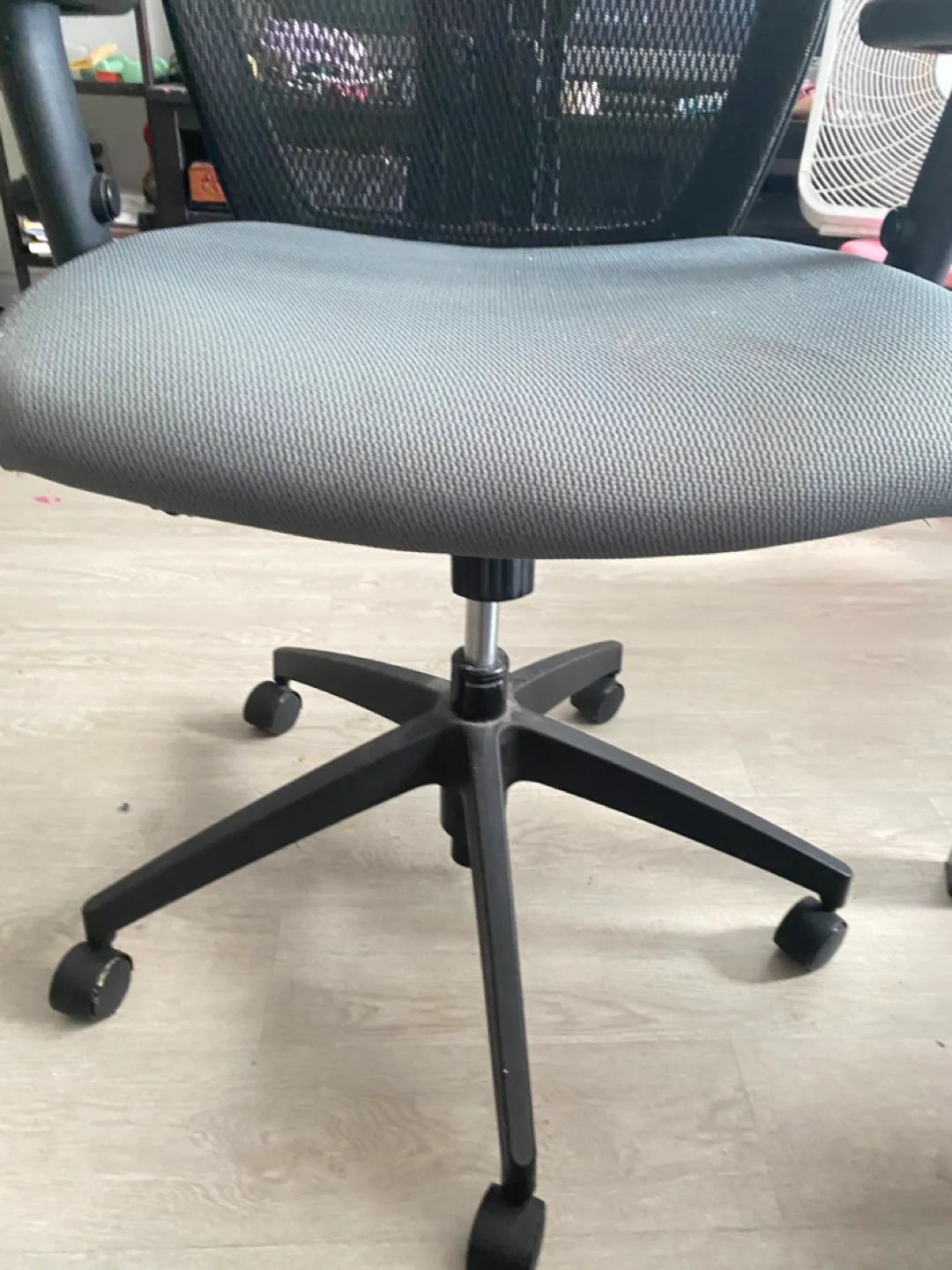 Grey Office Chair with Mesh Back thumbnail