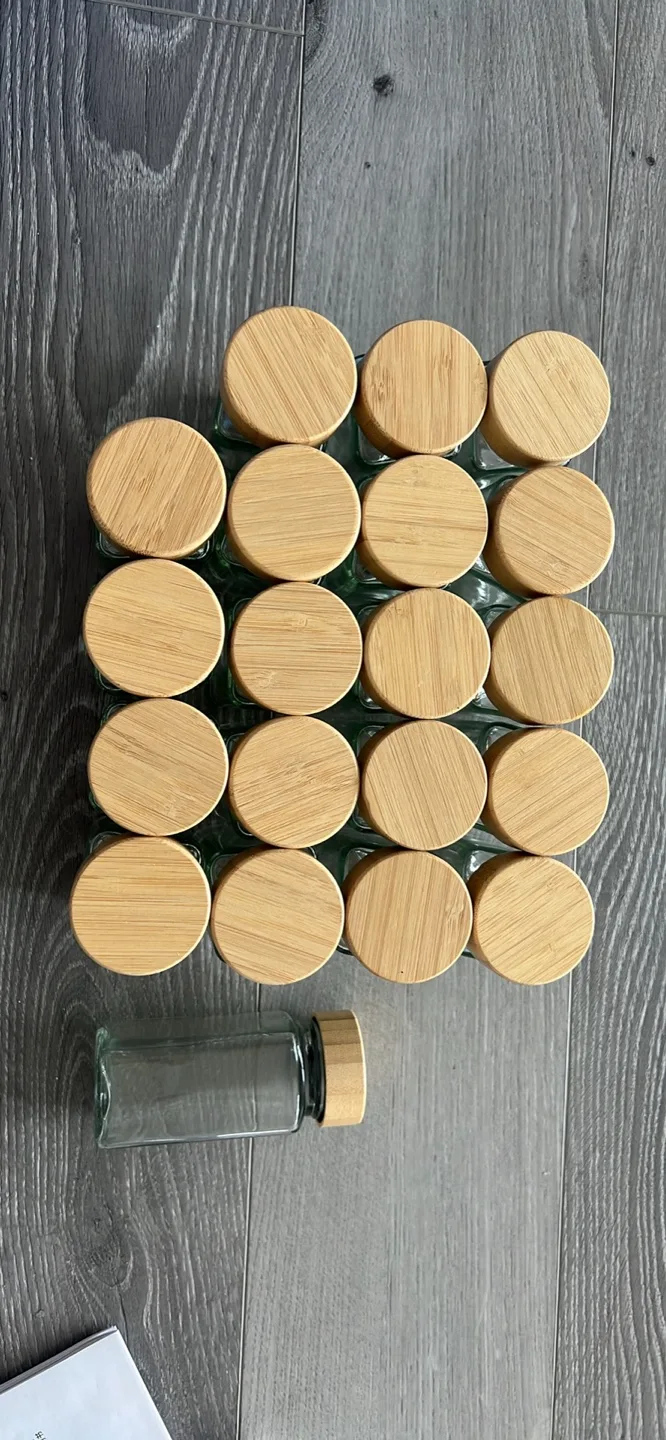 Spice Jars with Bamboo Lids thumbnail