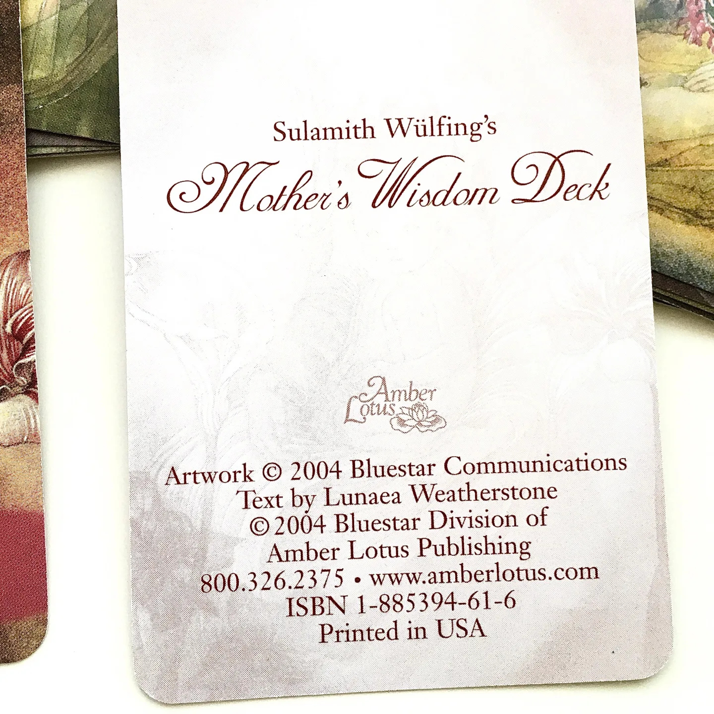 *** Vintage Rare . Sulamith Wulfing’s Mother's Wisdom" Card deck thumbnail