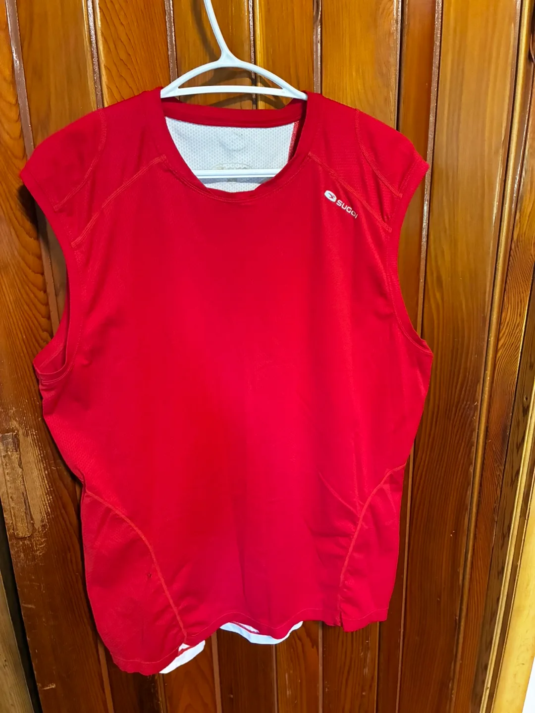 Sugoi XL/TG Red & White Sleeveless Top thumbnail