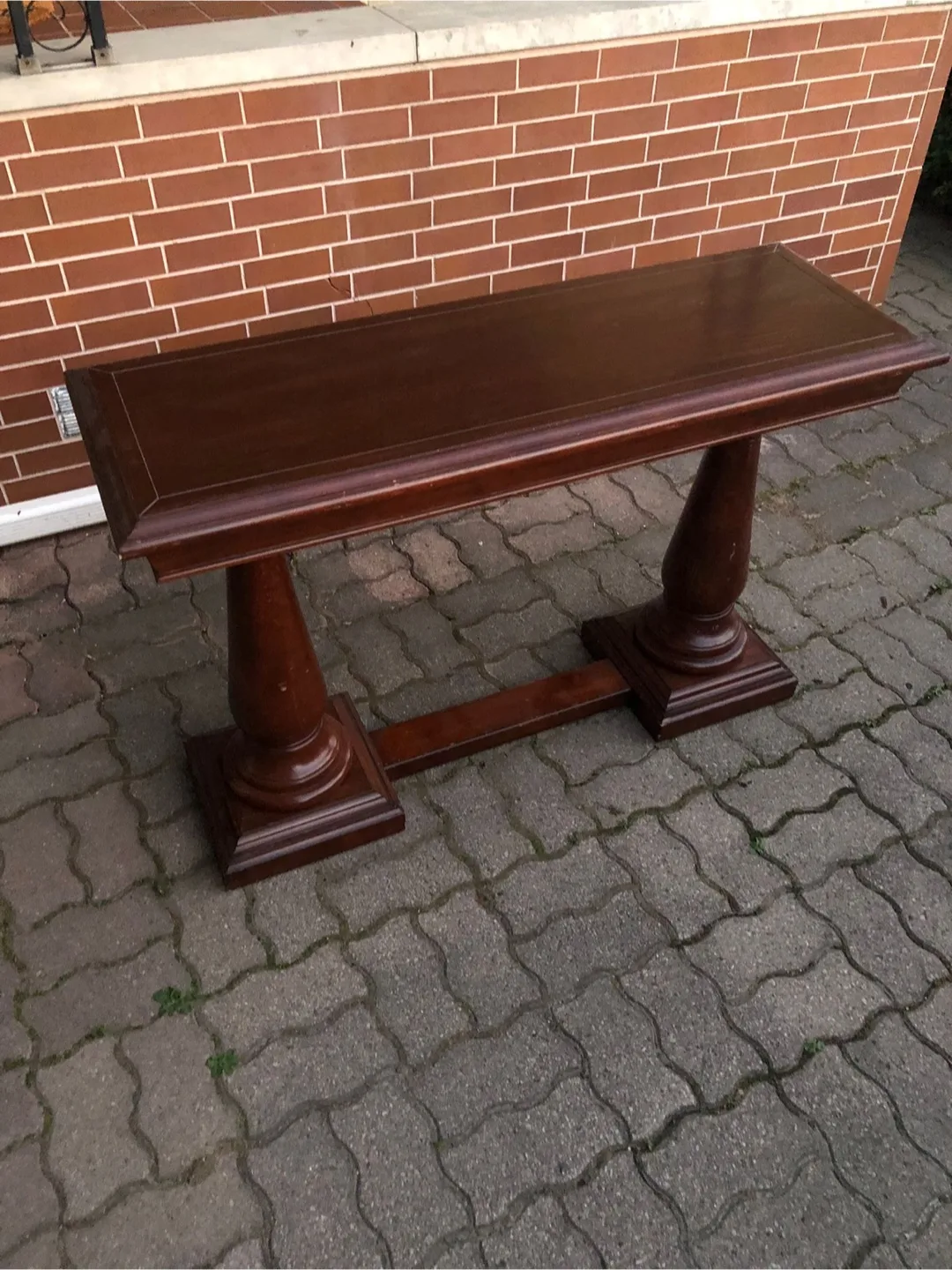 Dark Wood Console Table thumbnail