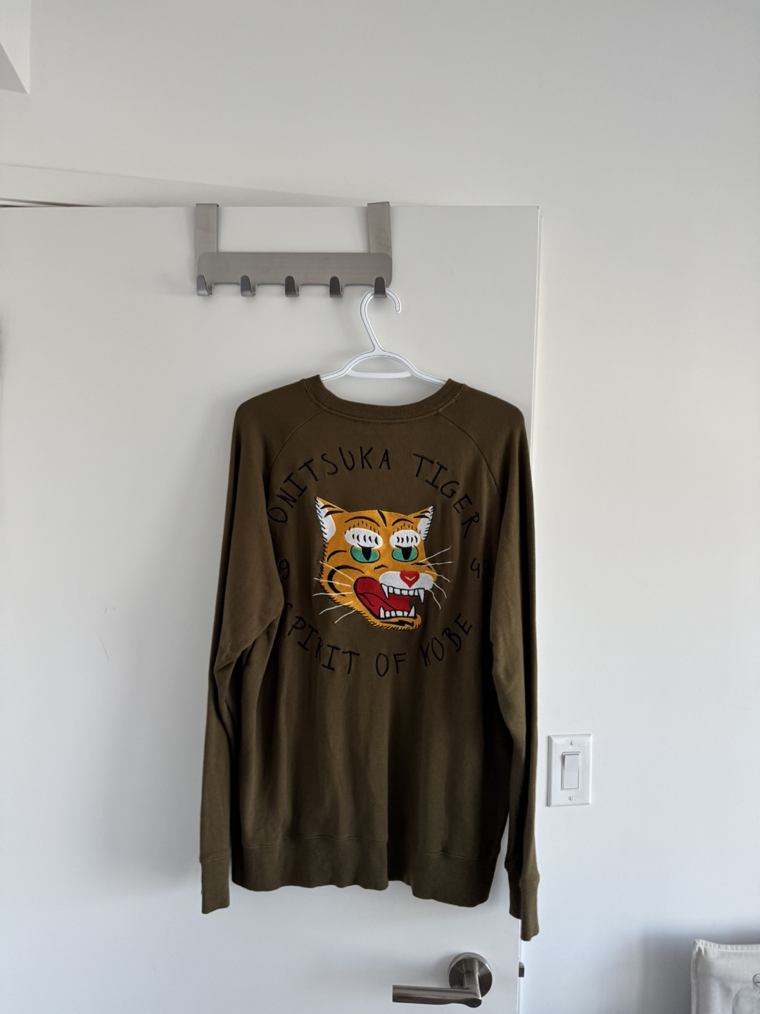 Onitsuka Tiger Olive Green Sweatshirt