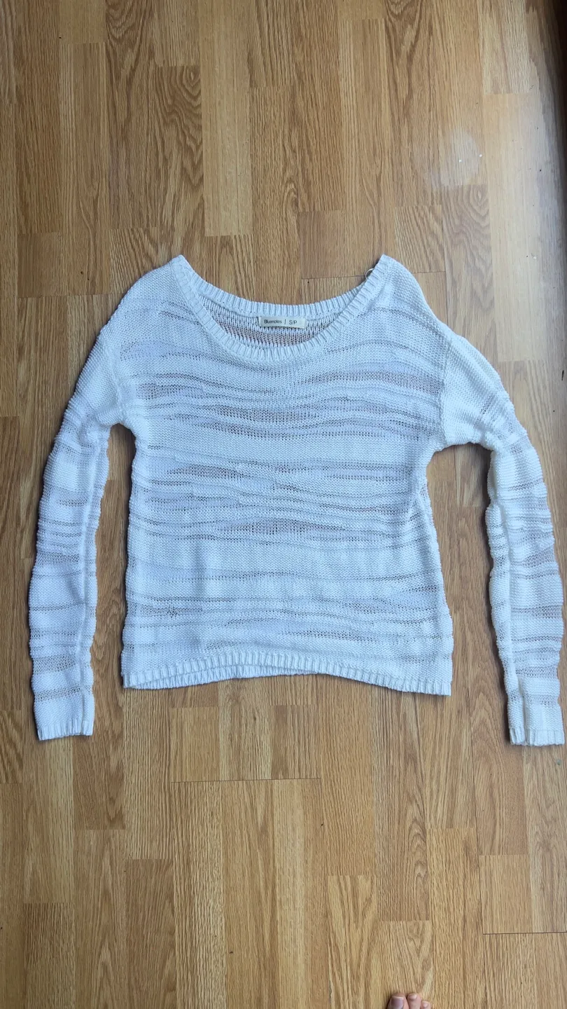 Knit sweater shirt thumbnail