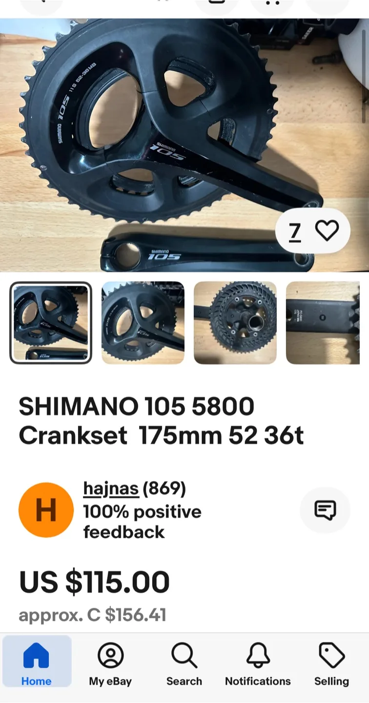 NEW Shimano 105 crankset image indicator(5)