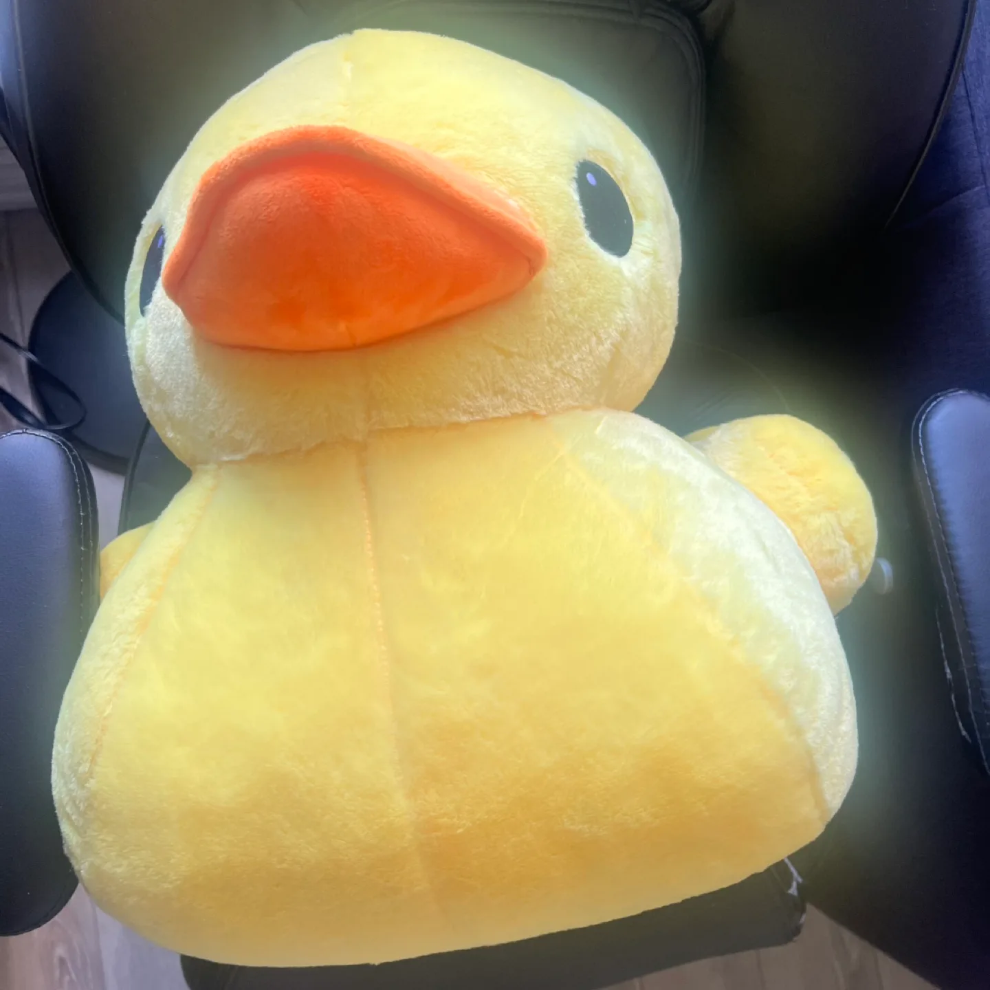 New Big yellow duck plush fluffy image indicator(3)