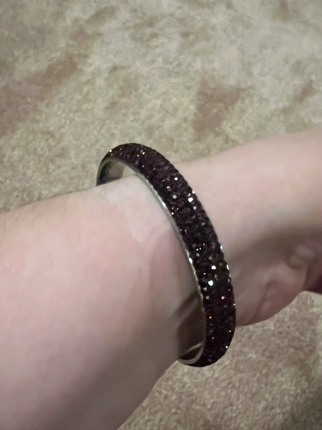 Sparkly Bangle Bracelet- purple thumbnail