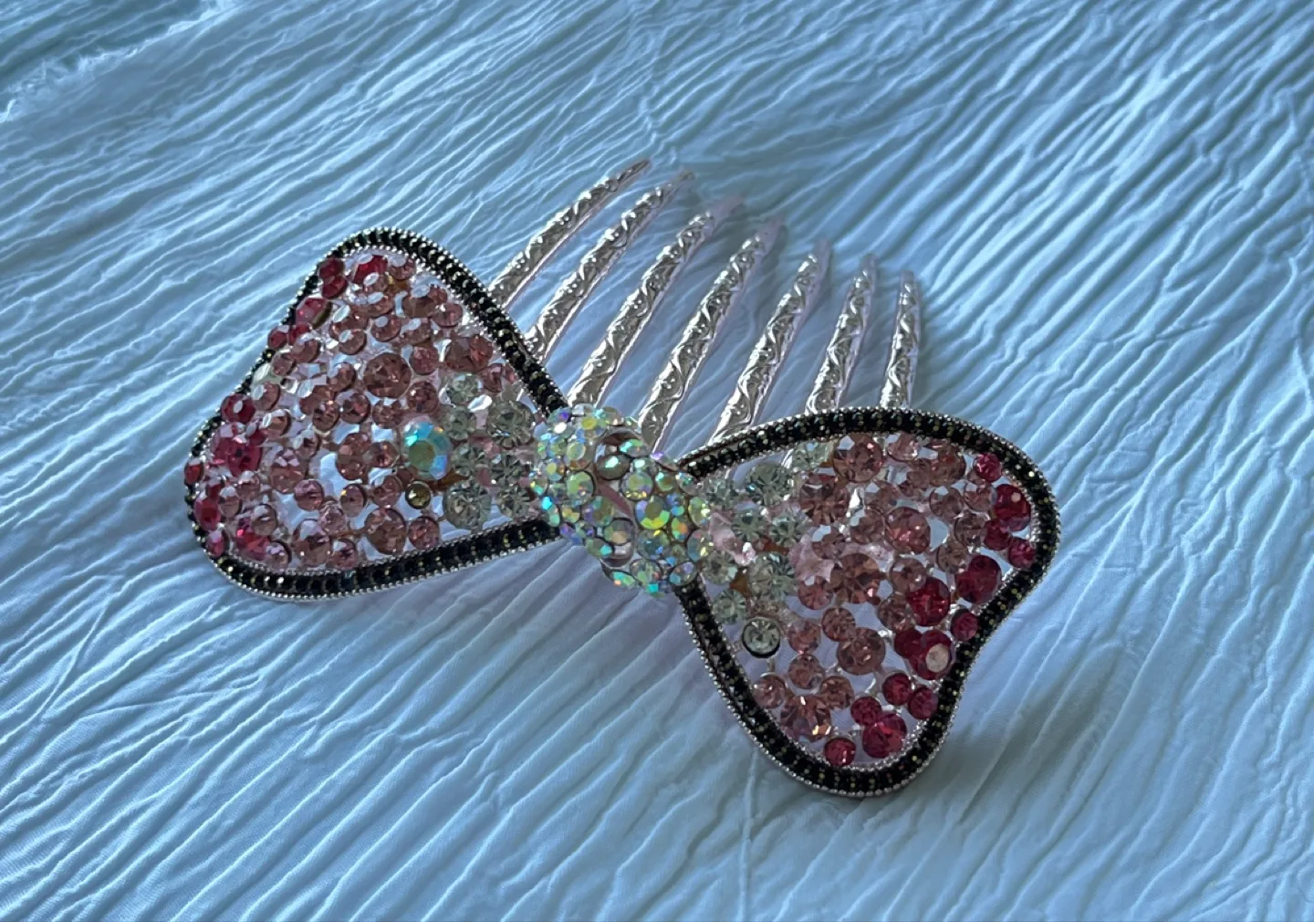 New Rhinestone Bow Hairpin thumbnail
