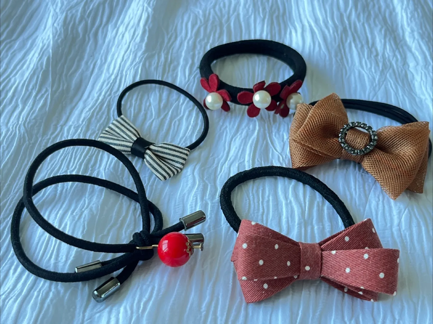 Hair Tie Set - Bow & Floral Designs thumbnail