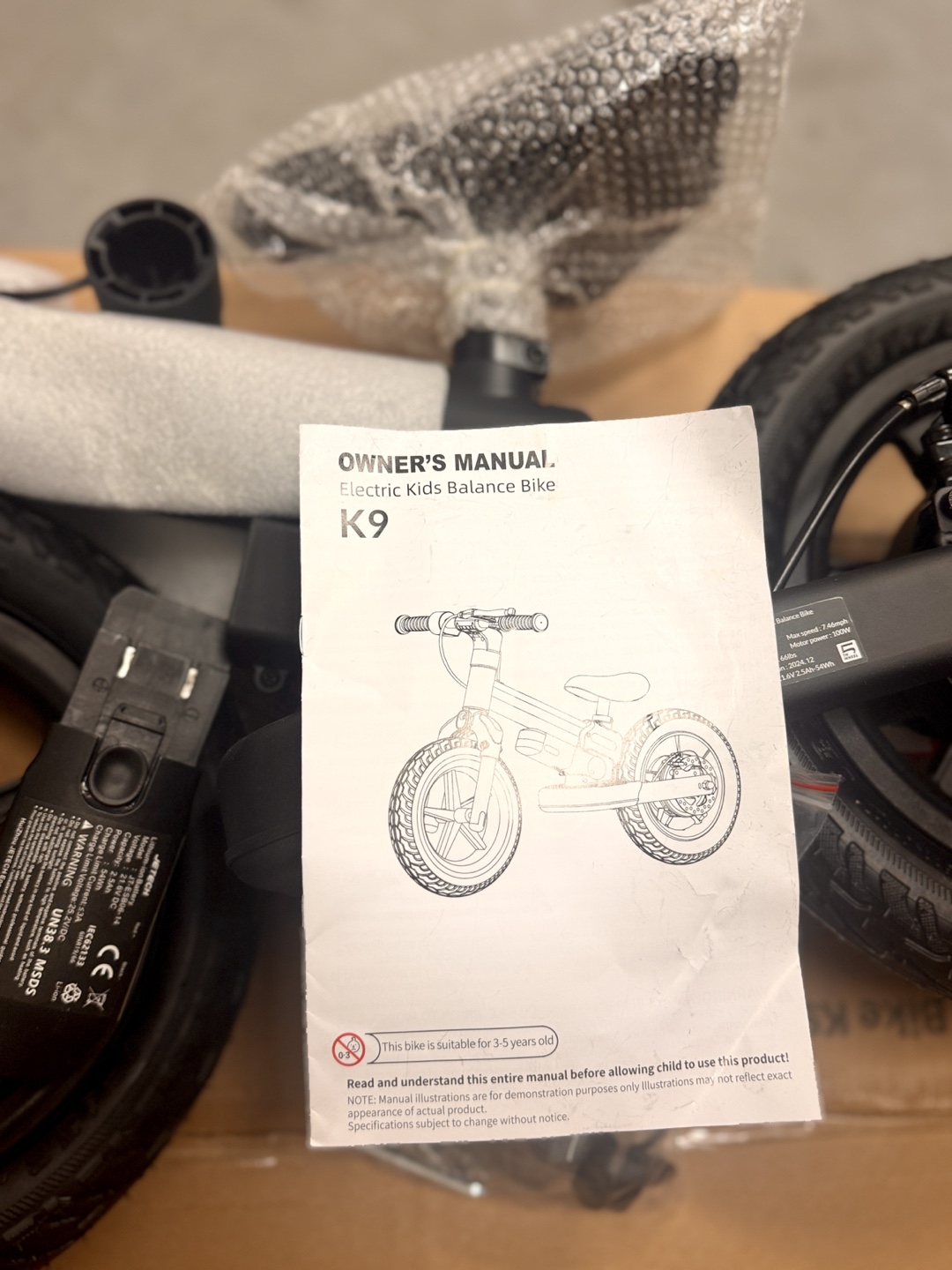 New 5th Wheel K9 Electric Kids Balance Bike - photo 3