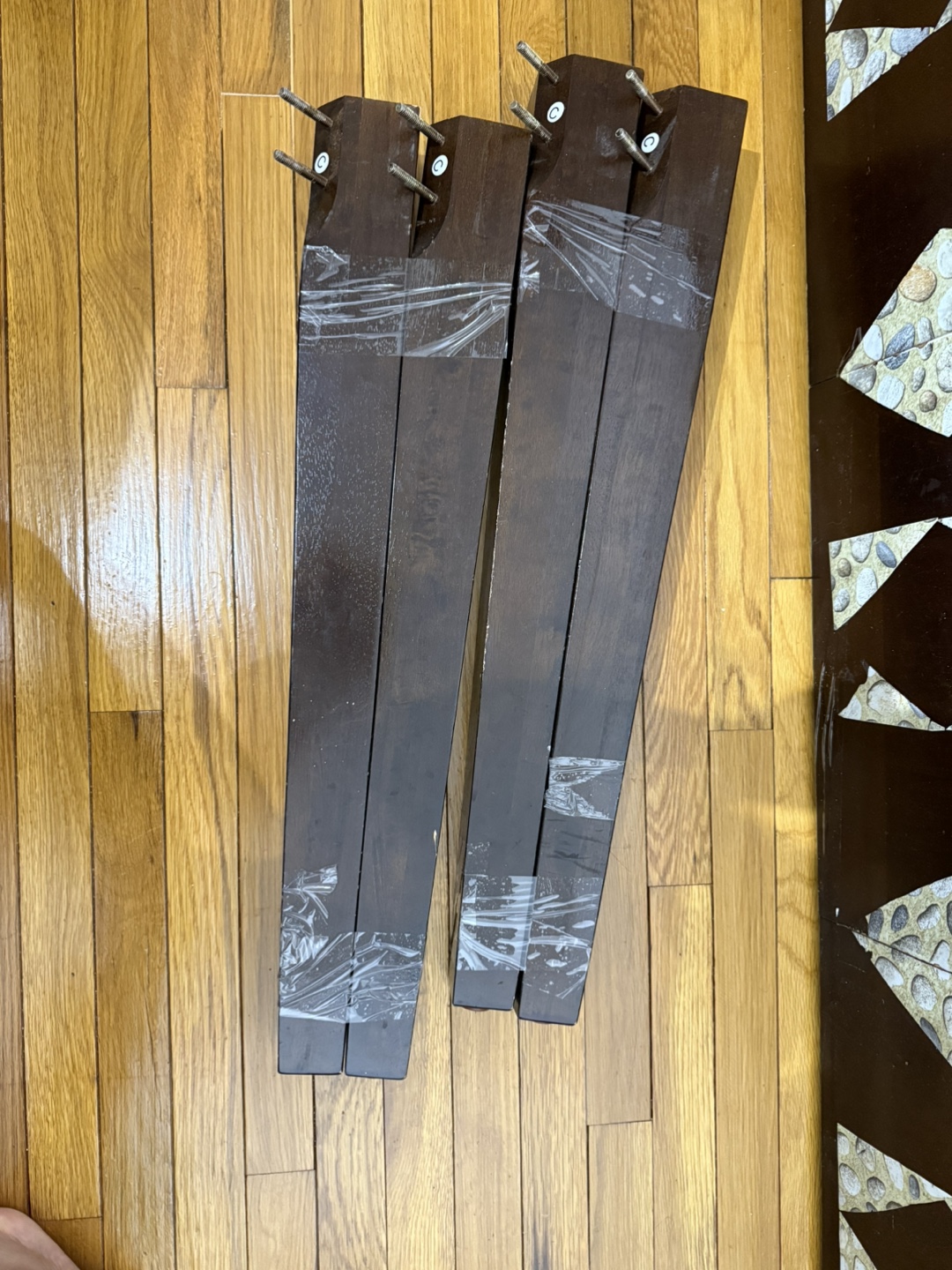 Folding Table - Brown adjustable length - photo 2