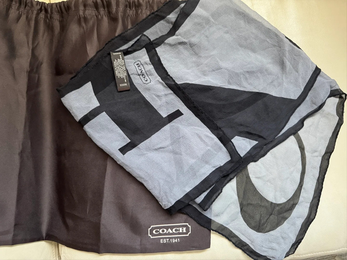 Coach 100% Silk Scarf image indicator(2)